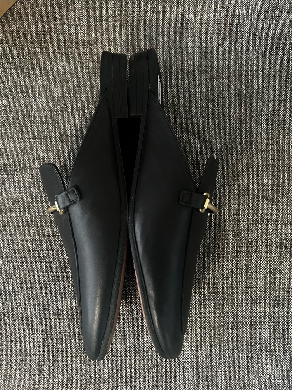 Steve Madden Galilea Black Gold Bit Mule Loafers Women’s Size 8.5 - Picture 4 of 7